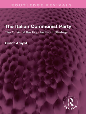 cover image of The Italian Communist Party